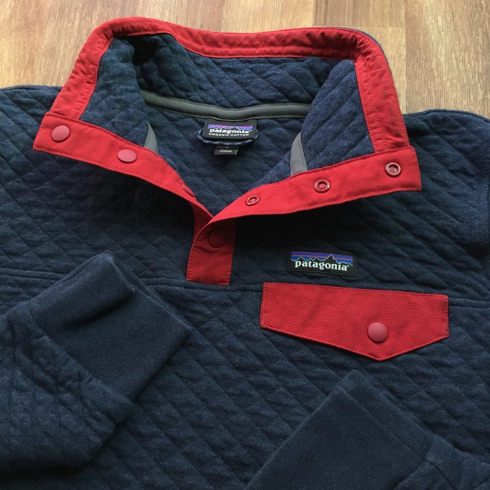 PATAGONIA Men's Organic Cotton Quilt Snap-T Pullover Size SMALL